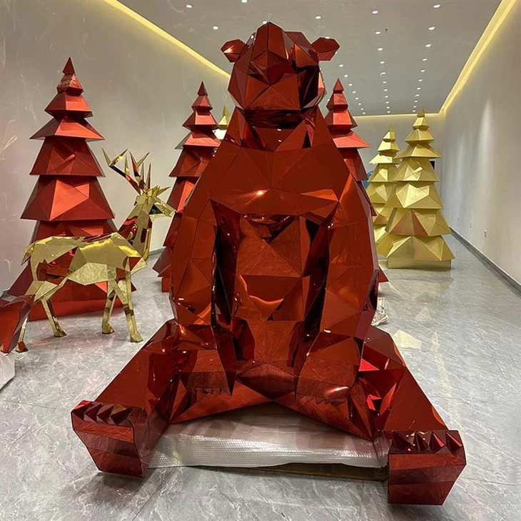 Acrylic Geometric Christmas Bear best