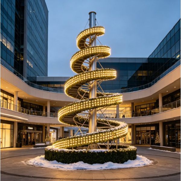 Wieża spiralna na choinkę